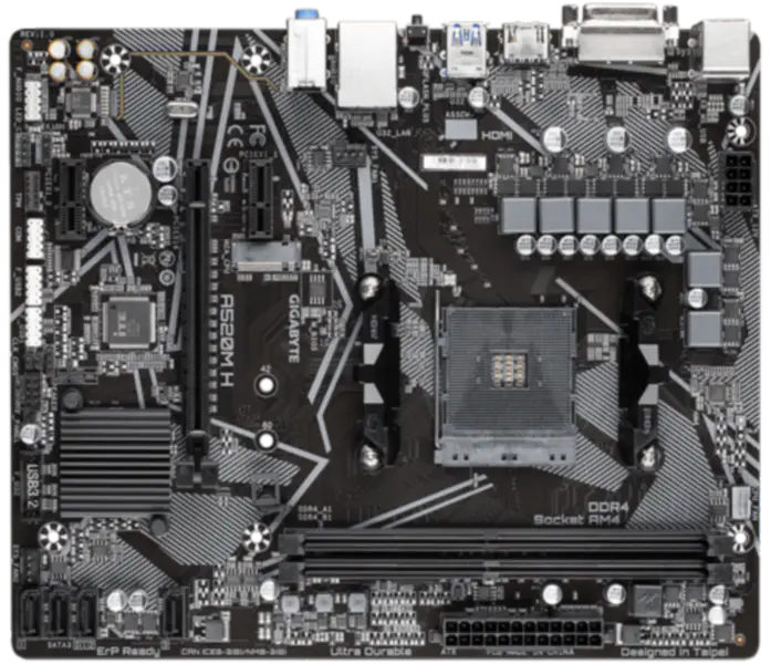 Placa base Gigabyte A520M H M-ATX A520 DDR4 64G