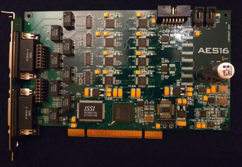 Tarjeta de sonido profesional LYNX AES16 Interfaz PCI G