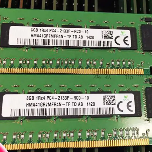2pcs Hma41gr7mfr4n-tf Ram Para Servidor Sk Hynix 8gb Ddr4 2133mhz Ecc Reg 1rx4 Pc4-2133p Memoria