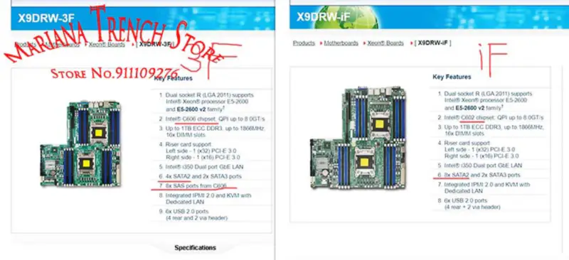 Placa base Supermicro X9drw-if