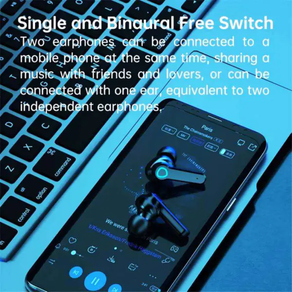 Amazons Hot Sale M19 Tws 5.0 Sport Earbuds Noise Cancelling Ear Buds Wireless Bt 5.1 Earphones Headphone With Microphone