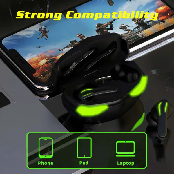 2023 Auricular manos libres inalámbrico móvil 65ms baja latencia Gaming auriculares Noise Cancelling D17 Tws Earbuds