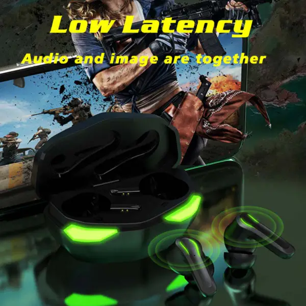 2023 Auricular manos libres inalámbrico móvil 65ms baja latencia Gaming auriculares Noise Cancelling D17 Tws Earbuds