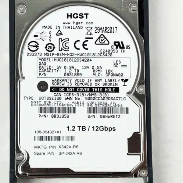 Unidad de disco duro Netapp X342a-r6