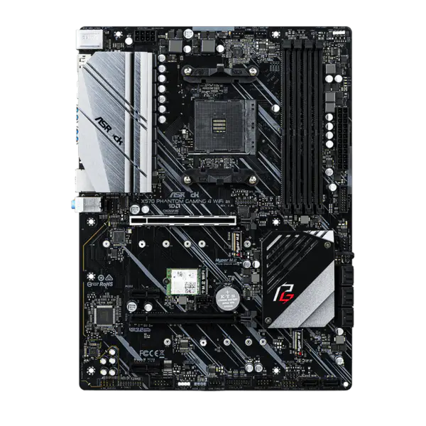 AsRock Placa Base Am4 Socket 2000 3000 4000 G-series 5000 Y 5000 G-series Cpu X570 Phantom Gaming 4 Wifi Ax