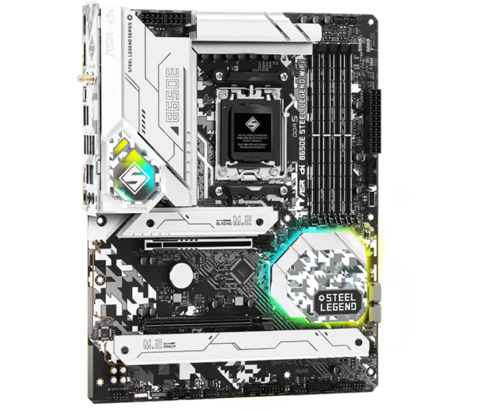 AsRock Atx Placa Base B650e Steel Legend Wifi Ddr5 Am5 Soporte Cpu 7950x 7900x 7700x 7600x