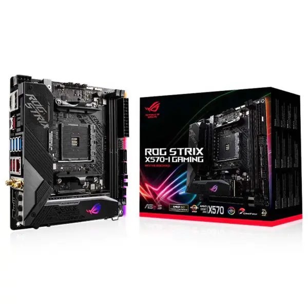 Asus Rog Strix X570-i Gaming Ddr4 Argb Placa Base Soporte Procesador 5800x 5900x 5950x X570-i