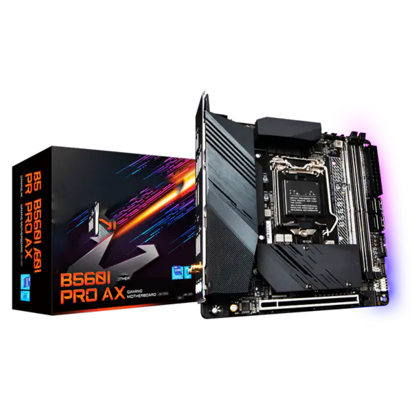 Ga B560 Placa Base B560i Aorus Pro Ax Placa Base Soporta 11700f11600kf10400f Intl B560 Lga 1200 Placa Base Con Procesador