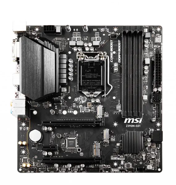 Msi Motherboard Z390m Soporta 8700 Procesador Win7 Sistema de escritorio Motherboard 8th 9th Gen Cpu Z390m S01 Z390