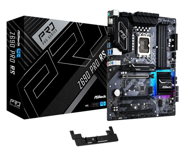 Placa Base Asrock Z690 Pro Rs Gaming Soporta Memoria Ddr4 Cpu 12700k 12900k Intl Z690 Lga1700