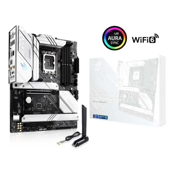 Rog Strix B660-a Gaming Wifi D4 Snow Blowing Placa Base Soporte Cpu 12ª Generación Intl B660 Lga 1700