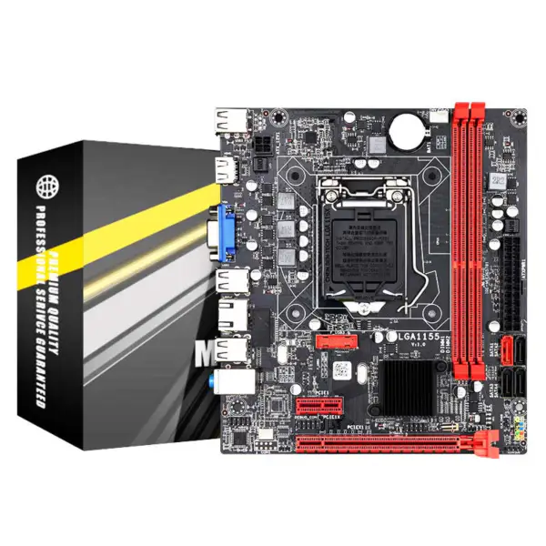 Riserless B75 Motherboard Lga1155 Socket Motherboard High Performance Gaming Ddr3 Pc Mainboard