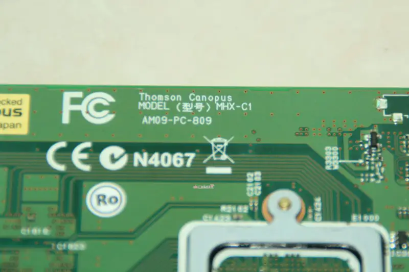 Canopus FIRECODER Blu-ray MHX-C1 Tarjeta de hardware PCI X1 de alta velocidad AM09-PC-809