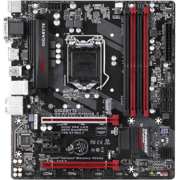 Gigabyte GA-B250M-Gaming 3 Placa base B250M-Gaming 3 B250 Socket LGA 1151 DDR4 USB3.0 SATA3.0