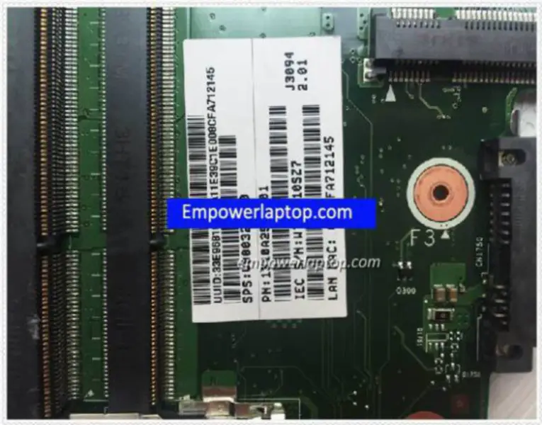 Placa base Toshiba BD10F-6060A2566201-MB-A02 Satellite V000325060