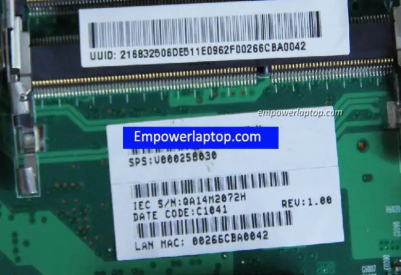 Placa base Toshiba C605 V000258030 GL40