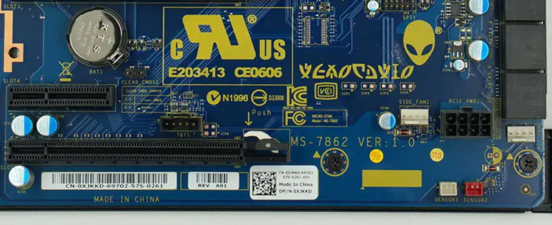 DELL 0FRTKJ FRTKJ XJKKD 0XJKKD Alienware Area 51 R2 A51 X99 MS-7862 placa base