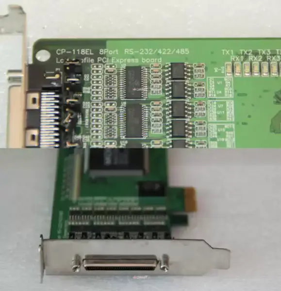 MOXA CP-118EL 8 PUERTOS RS-232/422/485 TARJETA SERIE PCIe placa base industrial