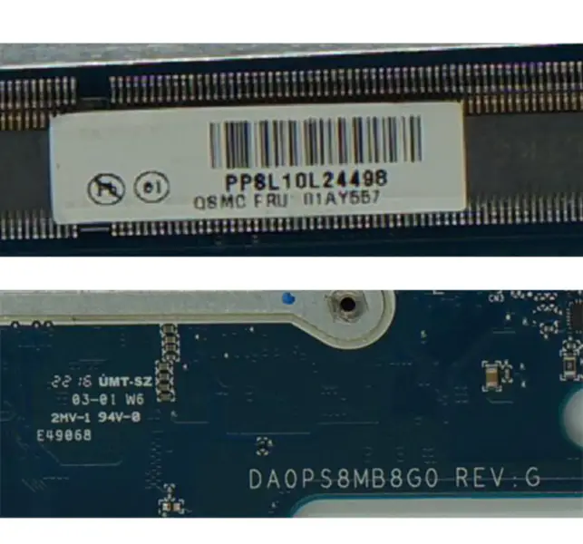 DA0PS8MB8G0 para Lenovo Thinkpad 13 Laptop Motherboard FRU 01AY547 01AY557 01AV598 SR2EY I5-6200U DDR3L