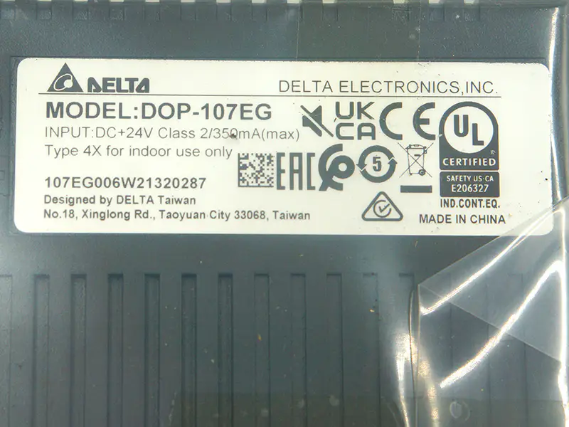 Pantalla táctil Delta DOP-107EG