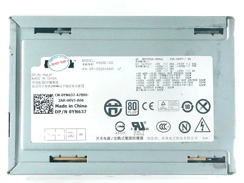 Fuente de alimentación Dell YN637 YY922