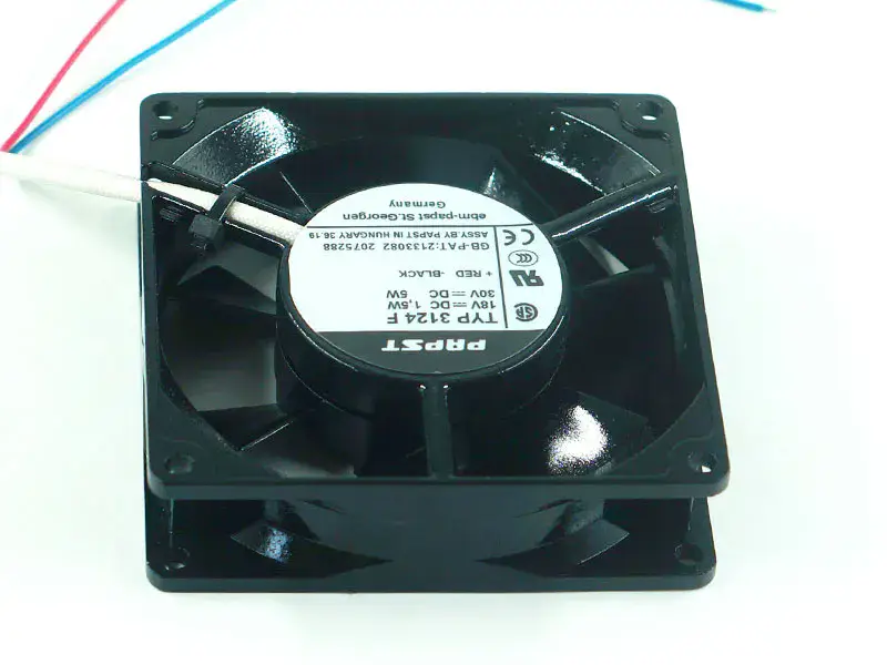 Ventilador PAPST TYP3124F DC 18V 5w 30V