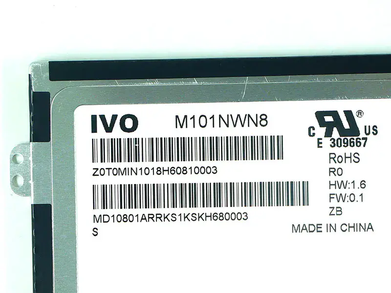 Lenovo M101NWN8 R0 N101BGE-L31 B101XTN01.1 Panel de pantalla LCD
