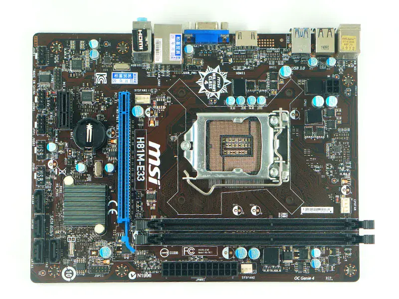 MSI H81M-E33 Placa Base LGA 1150 Intel H81 DDR3 Micro ATX
