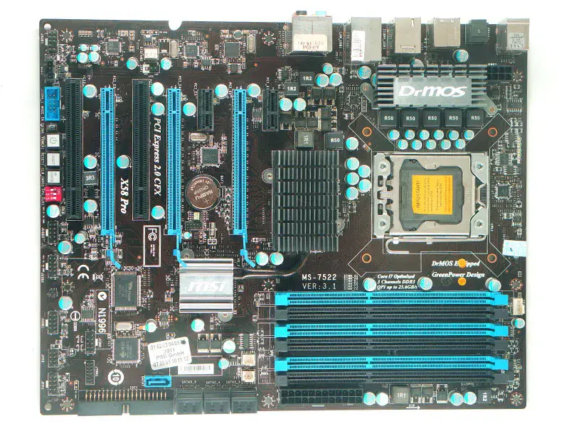 Placa base MSI X58 Pro LGA 1366 24GB X58
