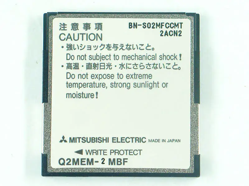 Mitsubishi Q2MEM-2MBF Tarjeta de memoria flash lineal 2M BYTES