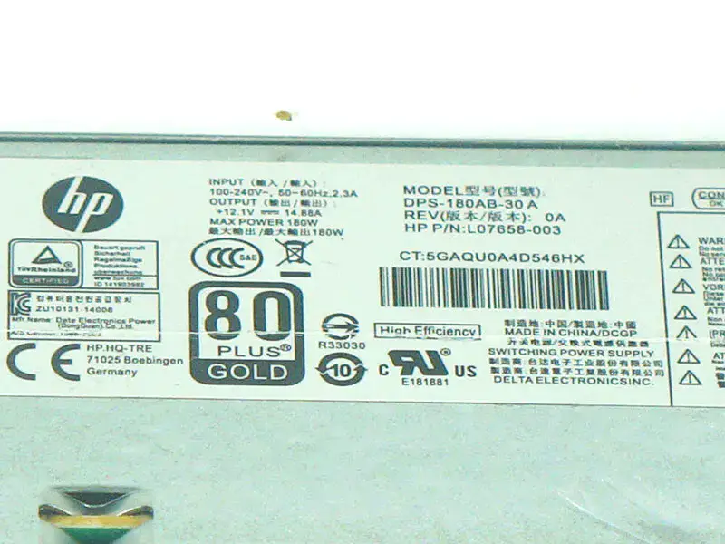 Fuente de alimentación HP DPS-180AB-26A PA-1181-3HB