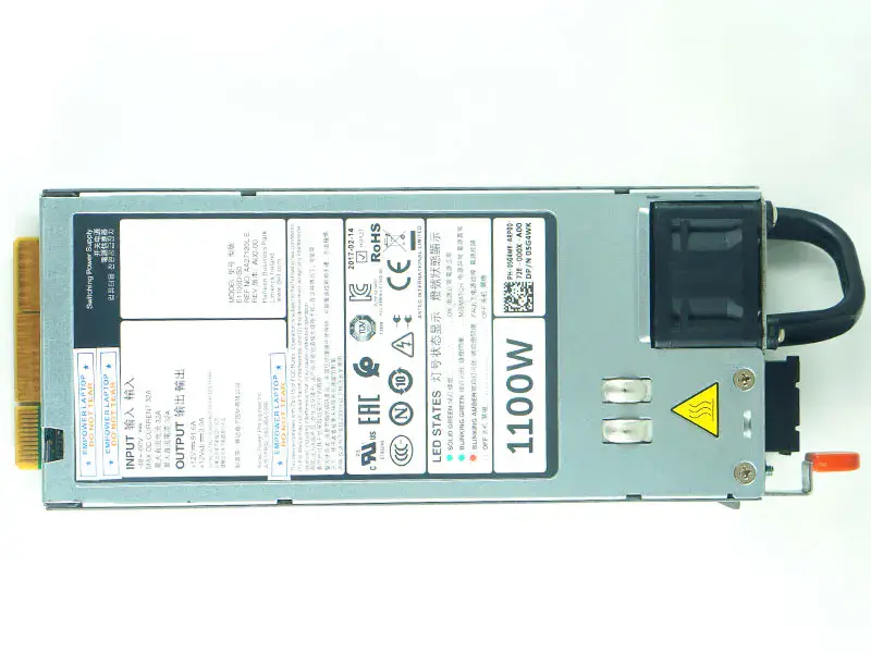 Fuente de alimentación 1100W DC PSU Para Dell R620 R630 R720 R730XD R520 NX3200 1100W 5G4WK Y1MGX E1100D-S0