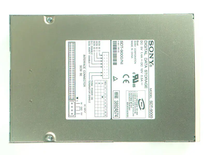 SONY SDT-9000 SDT-9000/NI tape driver