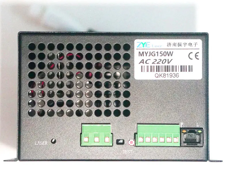 Fuente de alimentación láser de CO2 130-150W para máquina de grabado láser de CO2 MYJG-150W