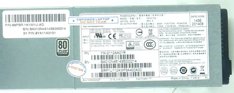 Advantech YM-2112A Fuente de alimentación YM-2112AA01R