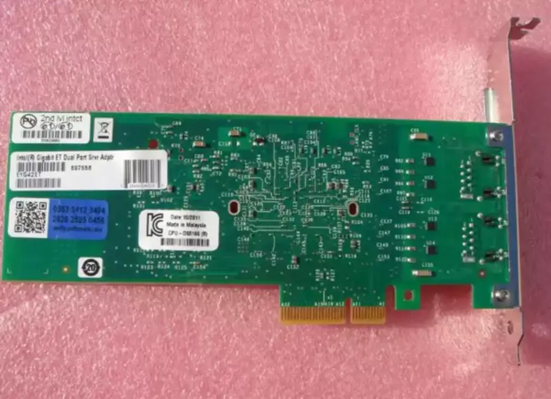 Tarjeta de red Intel E1G42ET E1G42ETG1P20 Dual Port 82576 PCI-e Gigabit Ethernet