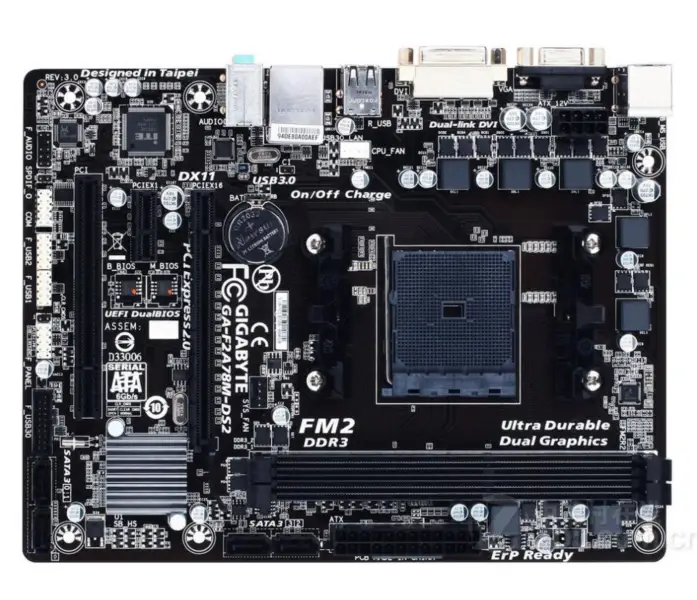 Gigabyte GA-F2A78M-DS2 Placa base A78 Socket FM2 DDR3 USB3.0 SATA3