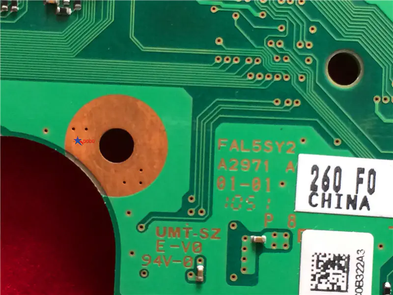 Toshiba Tecra R850 PN: FAL5SY2 A2971 Placa base