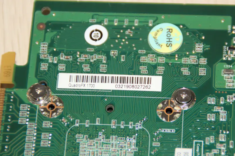 Tarjeta gráfica Quadro FX1700 512M PCI-E DVI*2