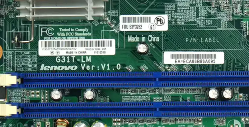 Placa base Lenovo G31T-LM V1.0 T4900V M6900 45C2882 53Y3282