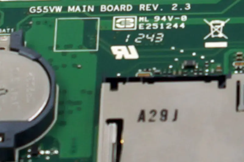 Placa base Asus G55VW