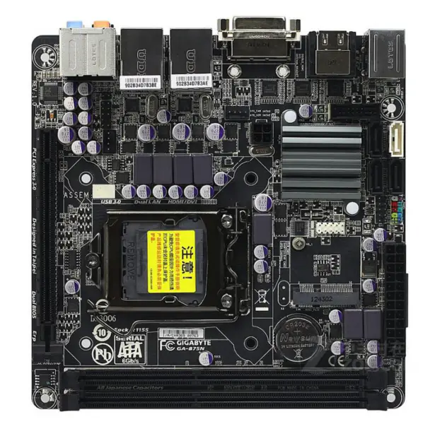 Placa base Gigabyte GA-B75N LGA 1155 DDR3