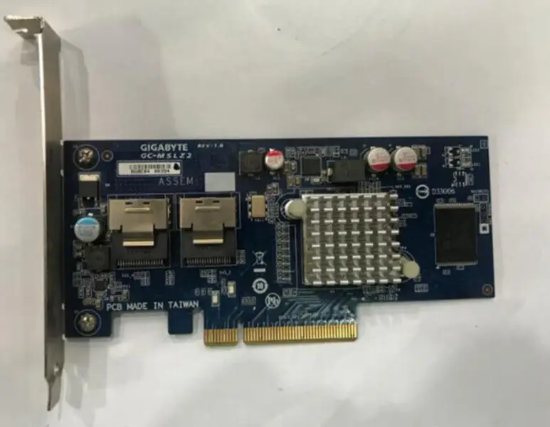 Gigabyte GC-MSLZ2 Tarjeta RAID SAS2008 6 GB RAID 0/1/1E/10 compatible con 4T 6T 8T