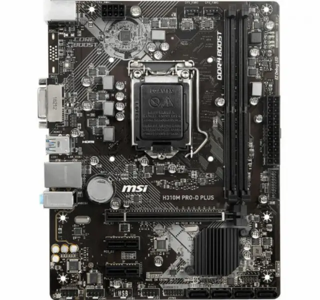 Placa base MSI H310M PRO-D PLUS M-ATX LGA1151 DDR4 H310 USB3.1