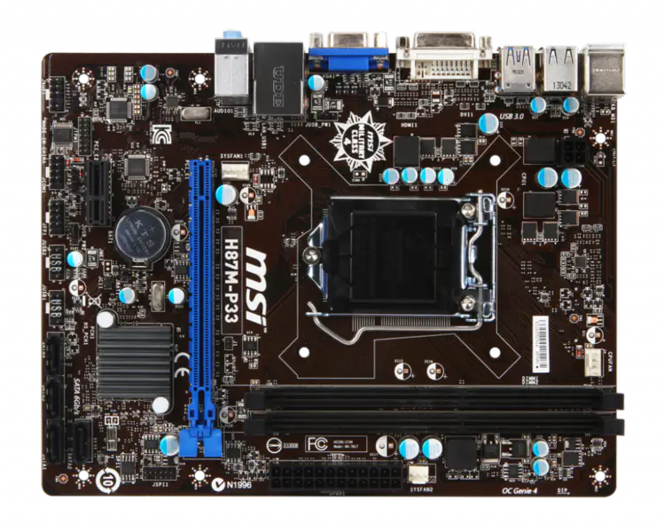 Placa base MSI H87M-P33 LGA1150 DDR3 8G M-ATX