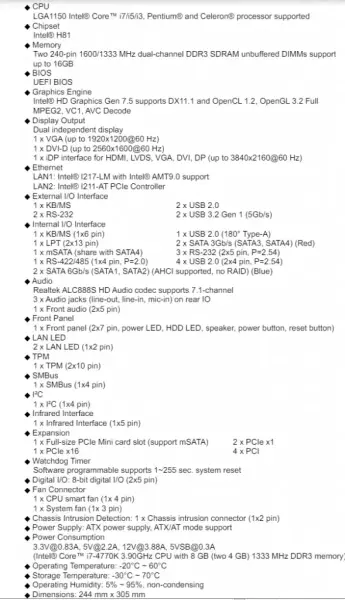 Placa base IEI IMBA-H810-R10 IMBA-H810-ECO-R10 Rev:1.0