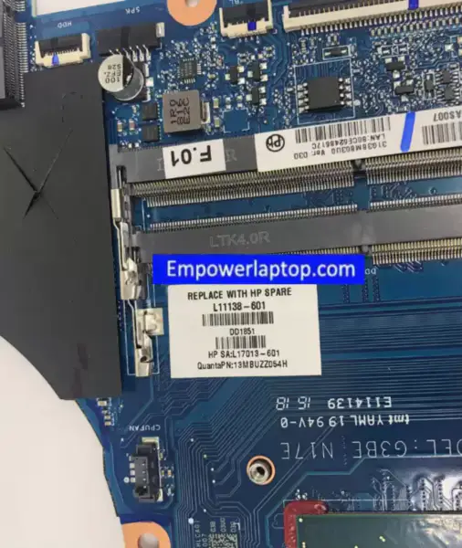HP TPN-Q195 17-AN 17T-AN G3BE N17E DAG3BAMBAF0 L11138-601 L11138-001 L11138-501 Placa base