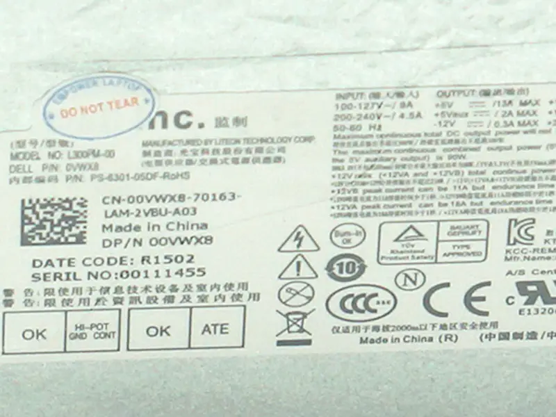 Fuente de alimentación Dell L300PM-00 HK400-14FP