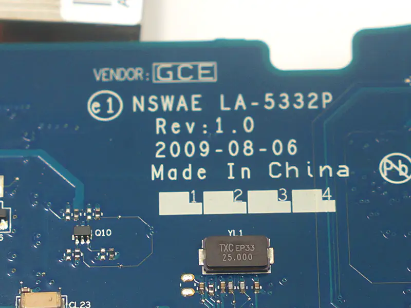 Toshiba Satellite 17'' L500D L505D NSWAE LA-5332P K000093250 Placa base
