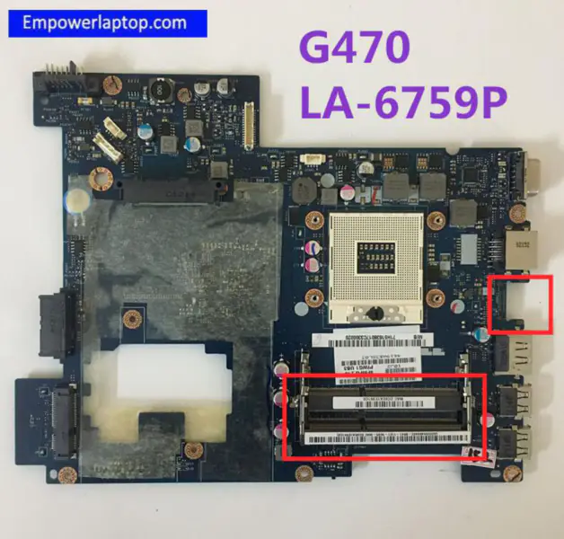 Placa base para portátil Lenovo G470 PIWG1 LA-6759P